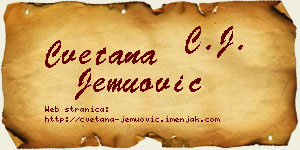 Cvetana Jemuović vizit kartica